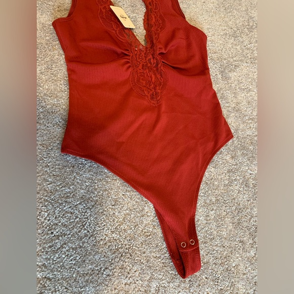 NWT FreePeople Red Bodysuit - Picture 5 of 7